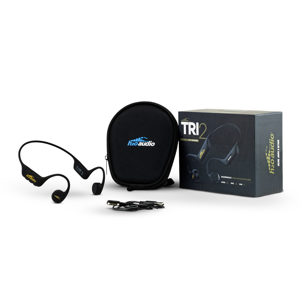 H2O Audio TRI 2 PRO Multi-Sport Headphones with BT & MP3 & PLAYLIST+, vista 6