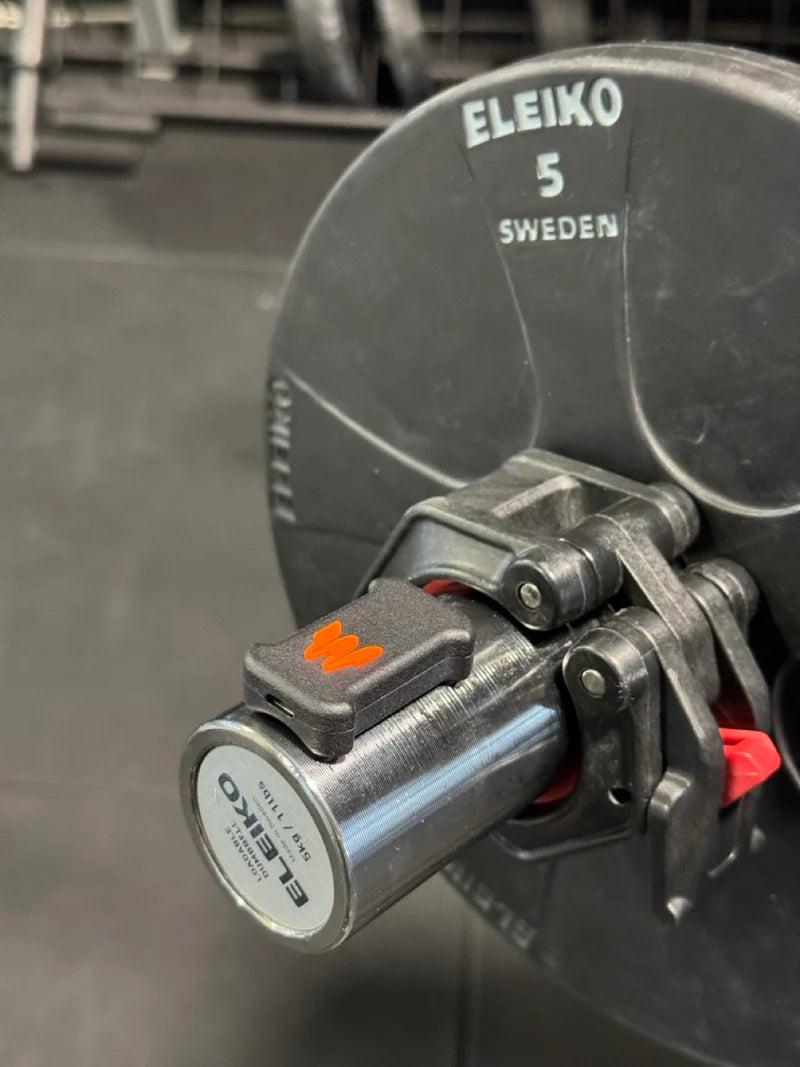 Enode sensor VBT de entrenamiento de fuerza en la barra