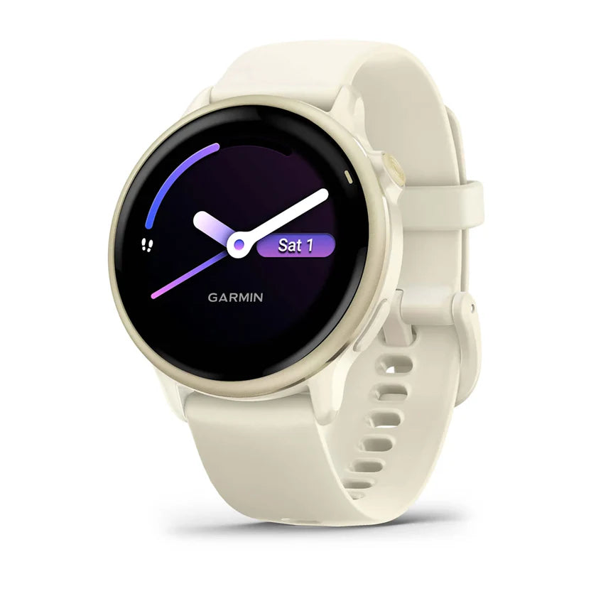 Garmin Vivoactive 6, GPS, Bone/Lunar Gold, WW, vista 3