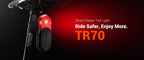 Coospo TR70 radar trasero bicicleta vista frontal